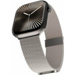 Epico Milanese+ pro Apple Watch SE/Series 1-11/Ultra, (42/44/45/46/49mm) - hvězdně bílý 73818182100001 – Zboží Mobilmania