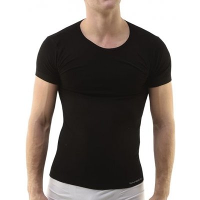Pánské tričko s krátkým rukávem eco BAMBOO GINO 58006P černá