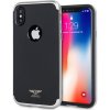 Pouzdro a kryt na mobilní telefon Apple PROTEMIO 5330 KAKU SILK DH Apple iPhone X / XS stříbrný