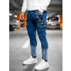 Pánské džíny Bolf pánské džínové kapsáče TF118 tmavě modré