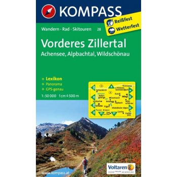 28 Achensee Rofan Zillertal1:50 000