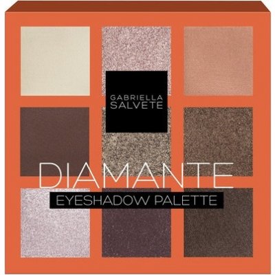 Gabriella Salvete Diamante Eyeshadow Palette Bronze Paletka 9 očních stínů se zrcátkem 9 g 0 g – Zboží Mobilmania