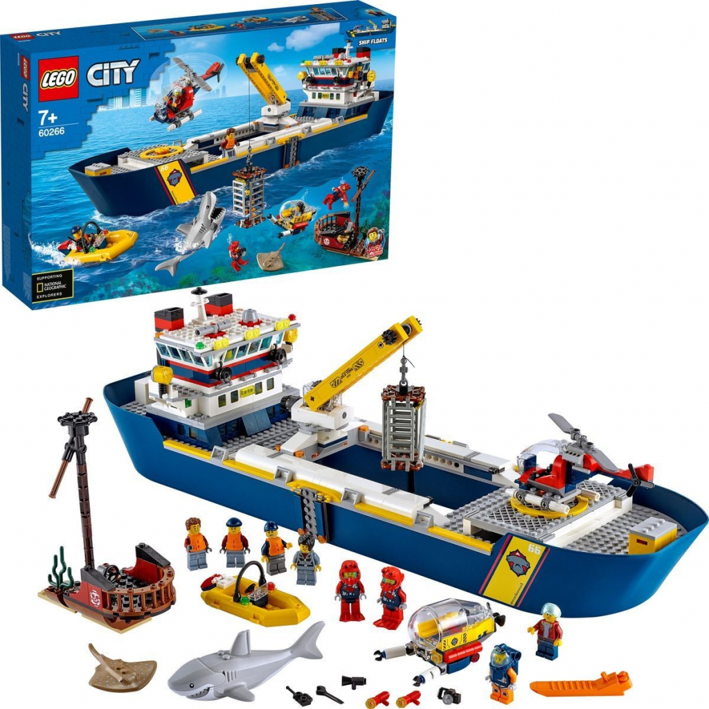 LEGO® City 60266 Oceánská průzkumná loď od 5 399 Kč - Heureka.cz