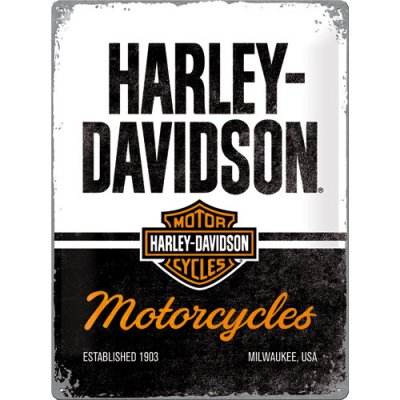 Postershop Plechová cedule: Harley-Davidson (Motorcycles) - 30x40 cm – Zboží Mobilmania