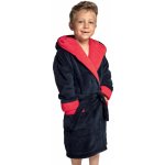 Chlapecký soft dvoubarevný župan Delfino blue/red Envie granát modrá – Sleviste.cz