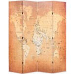 vidaXL mapa světa žlutý – Zboží Dáma