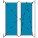 Aluplast Balkónové dveře Ideal 4000 Ořech 200 x 200 cm – Hledejceny.cz