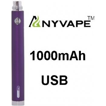 EVOD Anyvape s USB fialová 1000mAh