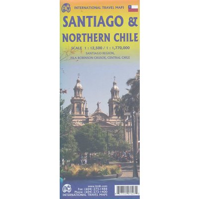 ITMB Publishing plán Santiago de Chile 1:12,5 t., Northern Chile 1:1 770 t. ITM