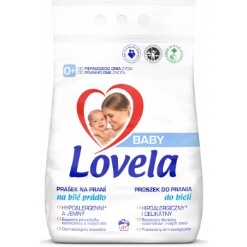 Lovela Baby prášek na praní na bílé prádlo 4,1 kg 41 PD