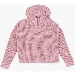 Losan žinylkový svetr s kapucí růžová