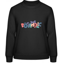 AWDis Sweat mikina Psí design s nápisem DOGAHOLIC Černá