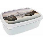 MuchoWow® Box na oběd BČervenázeit 11x17x6cm Pohled ze Stellisee na Matterhornu ve Švýcarsku Dětský box na svačinu – Hledejceny.cz