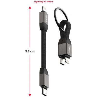 Swissten 71551030 USB-C / LIGHTNING, 9,7cm – Zboží Živě