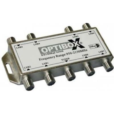 Přepínač DISEQC switch D8/1 Optibox (950-2150MHz) – Zboží Živě