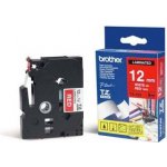 Brother TZE-431, černý tisk červený podklad 8 m x 12 mm – Zboží Dáma