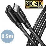 Axagon BUCM32-CF05AB prodlužovací USB-C (M) - USB-C (F), 0.5m, černý – Zbozi.Blesk.cz