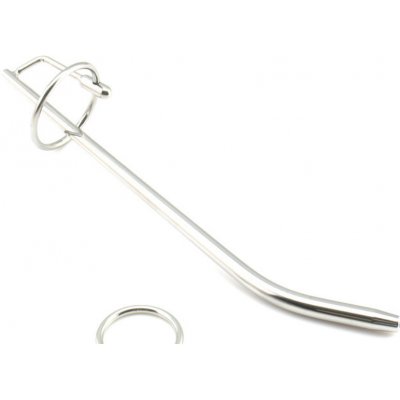 Dutý dilatátor z nerezové oceli s kroužkem na žalud, Ø 8mm – Zboží Dáma