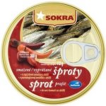 Sokra Smažené šproty v rajčatové omáčce s chilli 160 g – Hledejceny.cz
