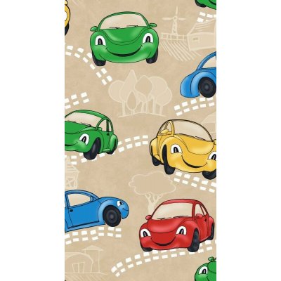 Dekorační látka Auta béžová š.150cm - látka v metráži – Hledejceny.cz