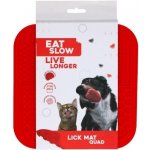 'EAT SLOW LIVE LONGER Quad 20 x 20 cm – Zboží Dáma