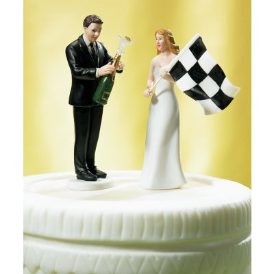 Weddingstar Figurka na svatební dort "Beru si závodníka"