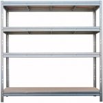 Majster Regál Bullrack Rivet 200 x 200 x 70 cm 4 police zinek – HobbyKompas.cz