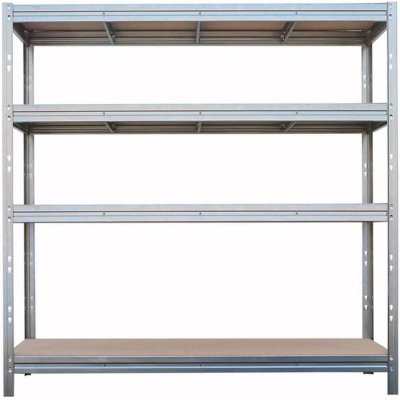 Majster Regál Bullrack Rivet 200 x 200 x 70 cm 4 police zinek – HobbyKompas.cz