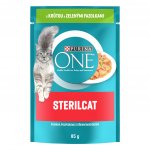 Purina One Sterilcat s krůtou a zelenými fazolkami ve šťávě 85 g – Zbozi.Blesk.cz
