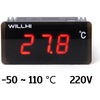 Willhi WH1419A Vestavný digitální teploměr -50 ~ 110 ℃ 220V