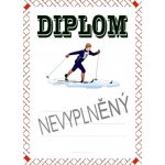 VIZINGR Lyžování diplom A4 č.22 Lyže č.22 BEZ TEXTU – Zboží Dáma
