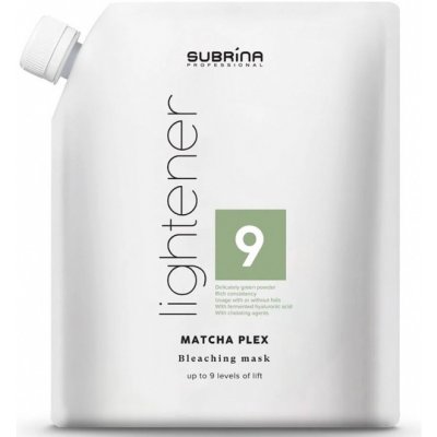 SUBRÍNA Professional Lightener Matcha Plex 9 melírovací prášek pro dokonalou péči 500 g