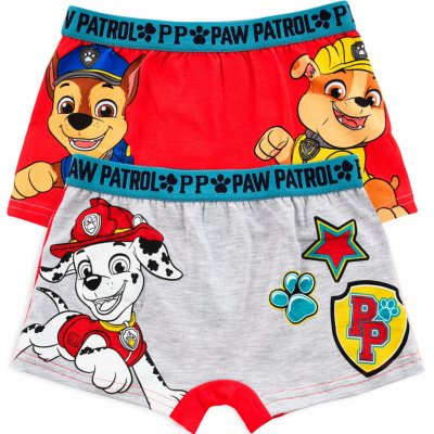 Chlapecké boxerky Paw Patrol Heritage balení 2 ks šedé+červené – Sleviste.cz