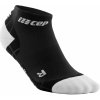 CEP kotníkové běžecké kompresní ponožky ULTRALIGHT černá/světle šedá