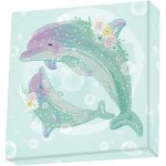 DIAMOND DOTZ DOTZIES Diamantové malování Tanec delfínů DBX059 28 x 28 cm – Hledejceny.cz