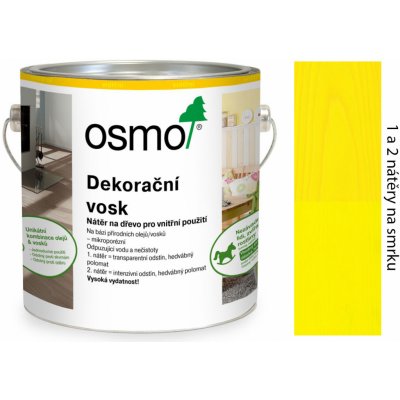 Osmo 3105 Dekorační vosk intenzivní 0,375 l Žlutý – Sleviste.cz