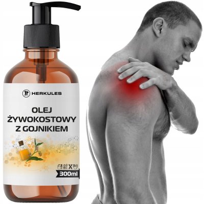 HERKULES Olej Żywokostowy Z Gojnikiem 300 ml KŮŽE SVALY REVMATICKÉ BOLESTI – Sleviste.cz