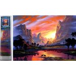 Norimpex Diamantové malování Horské údolí 30 x 40 cm – Zboží Mobilmania