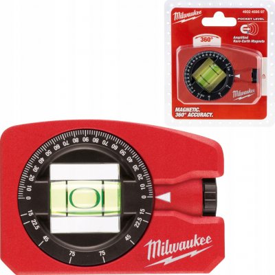 MILWAUKEE 4932459597 kapesní magnetická vodováha, 360°nastavitelný systém libely – HobbyKompas.cz