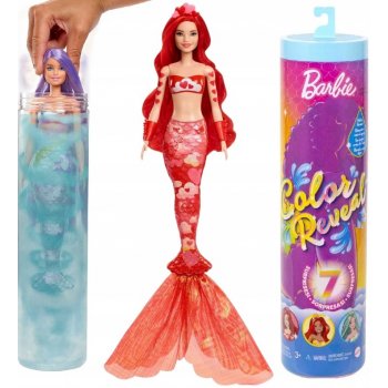 Barbie Color reveal duhová mořská panna