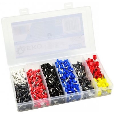 Sada izolovaných kabelových dutinek GEKO, 1200ks G03603 – Zboží Dáma