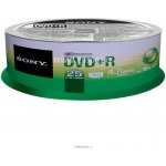 Sony DVD+R 4,7GB 16x, cakebox, 25ks (25DPR47SP) – Zboží Živě