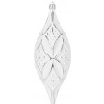Ozdoba MagicHome Vánoce stříbrné na vánoční stromeček 2 ks 16 cm – Hledejceny.cz