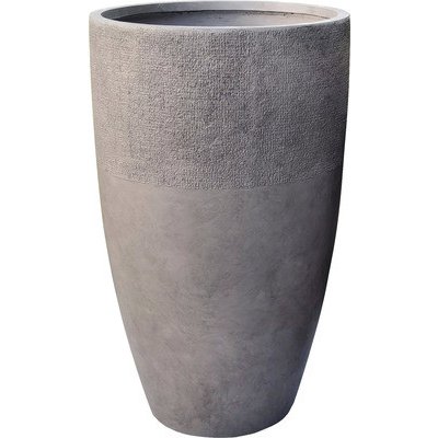 Lafiora Květináč váza Sober Clayfiber 45 x 76 cm hnědý – Zboží Mobilmania
