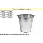 Vědro kovové pozinkované 15 l – Zboží Dáma