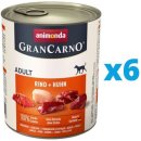 Animonda Gran Carno Adult hovězí & Kuře 6 x 400 g