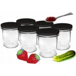 Browin Sklenice na džem se šroubovacím uzávěrem 6ks x 346ml – Zboží Mobilmania