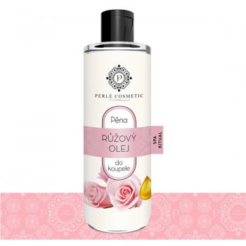 Perlé Cosmetic pěna do koupele s růžovým olejem 500 ml