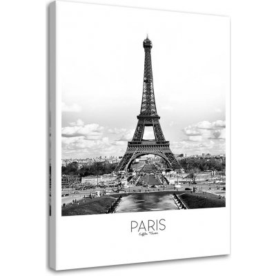 Obraz na plátně Město Paříž Eiffelova věž - 70x100 cm – Zbozi.Blesk.cz