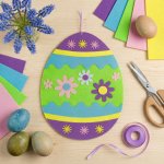 Velikonoční filcová závěsná dekorace vajíčko 38 × 28 cm - 1 kus – Hledejceny.cz